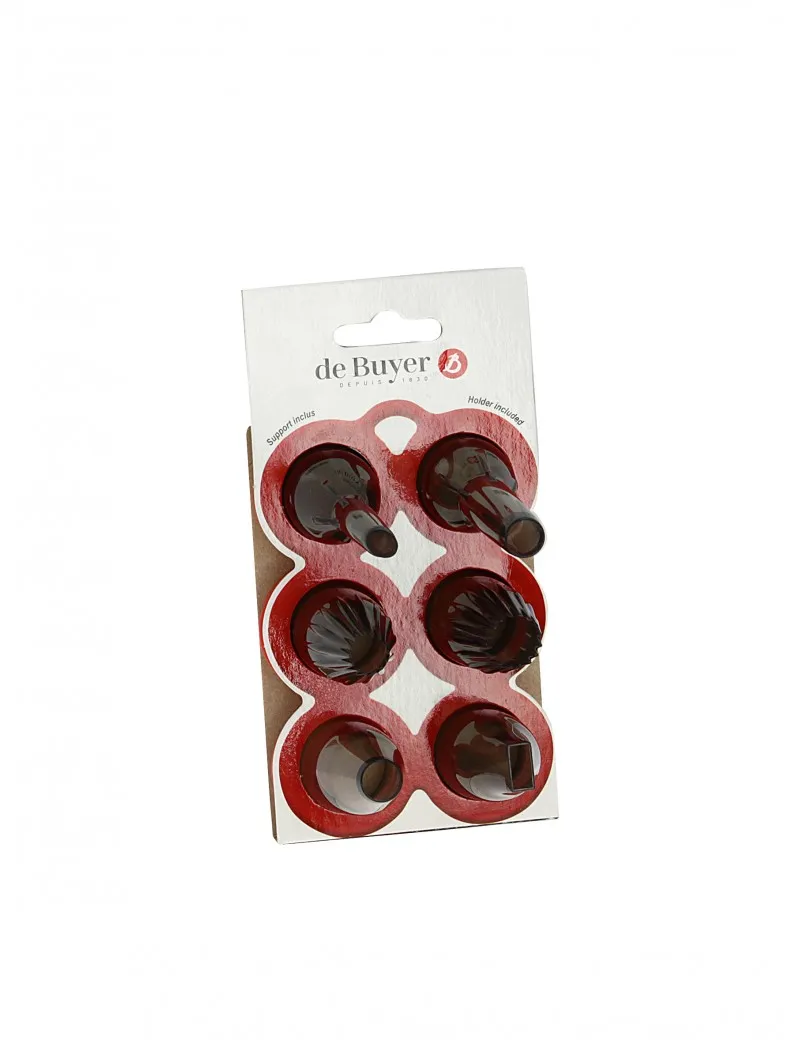 Coffret de 6 douilles en Tritan - Garnir - Pâtisserie 